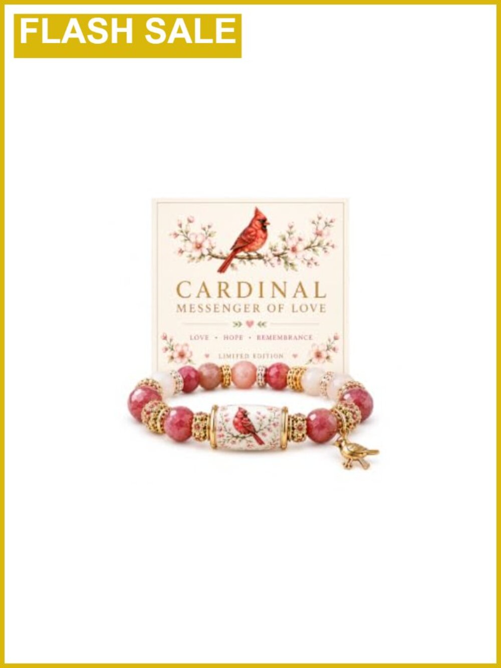 Inspirational Stretch Bracelet Natural Stone Crystal Bead Charm Women Gift